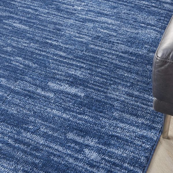 Nourison Essentials 4' x 6' Navy Blue Fabric Outdoor Area Rug (4' x 6') - Image 2