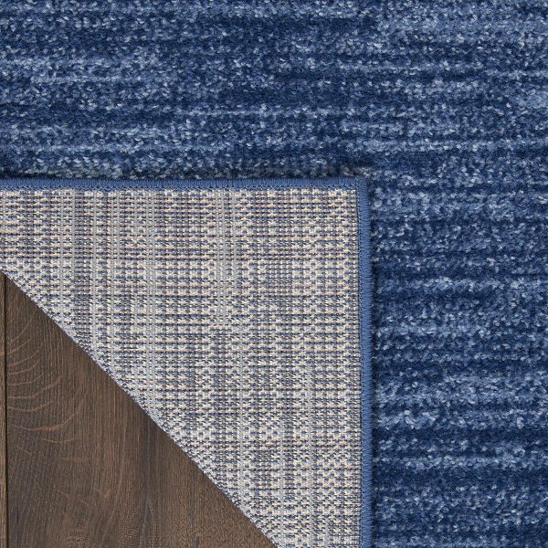 Nourison Essentials 4' x 6' Navy Blue Fabric Outdoor Area Rug (4' x 6') - Image 5