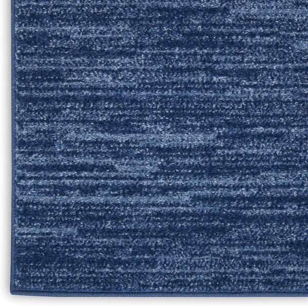 Nourison Essentials 4' x 6' Navy Blue Fabric Outdoor Area Rug (4' x 6') - Image 7