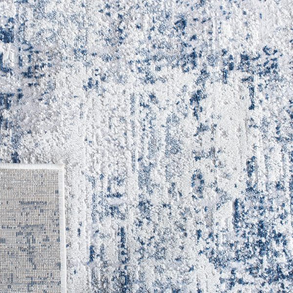 SAFAVIEH Amelia Collection Area Rug - 8' x 10', Ivory & Navy, Modern Abstract Design, Non-Shedding & Easy Care, Ideal for High Traffic Areas in Living Room, Bedroom (ALA700B) - Image 7